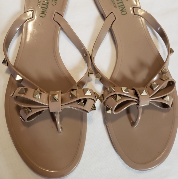valentino pvc rockstud sandals